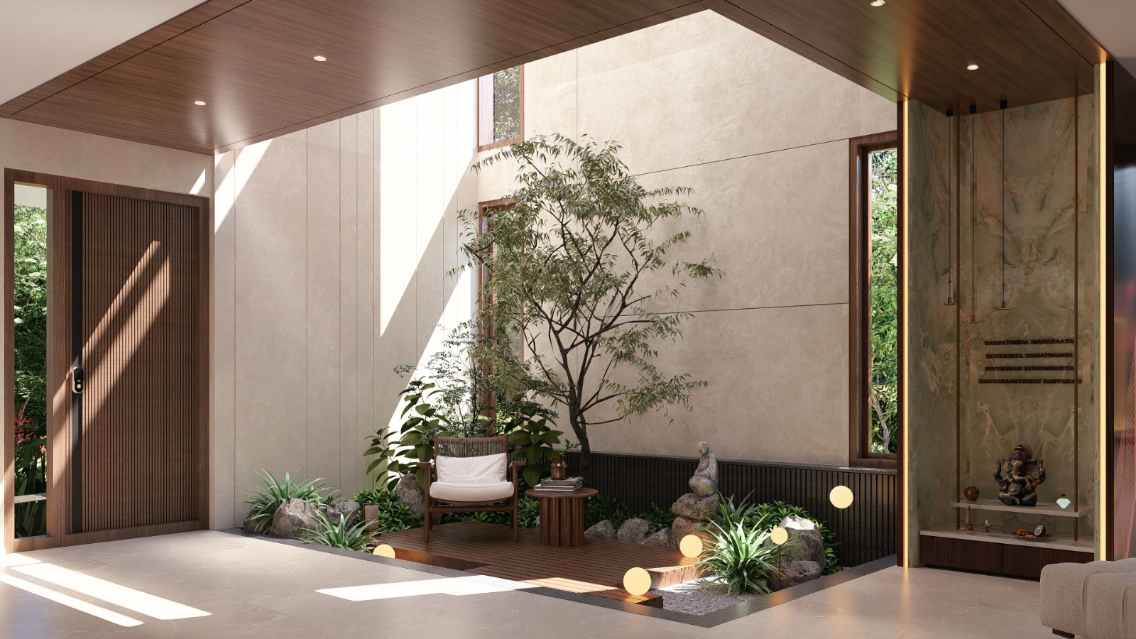 Courtyard villa living